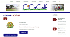 Desktop Screenshot of cicagolf.com