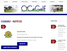 Tablet Screenshot of cicagolf.com